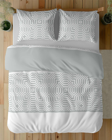 Pościel Bawełniana 220x200 Miętowa Geometria 5112 A Bawełna