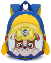 RUBBLE PSI PATROL PLECAK PLECACZEK DLA DZIECI DO PRZEDSZKOLA + SMYCZ