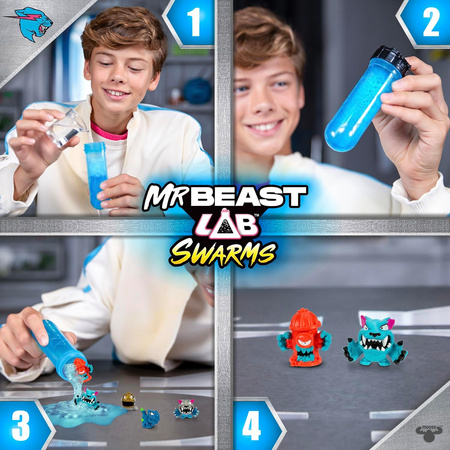 Mr. Beast Mega Lab Swarms 12-Pack Figurki Figurka Zestaw Figurka MrBeast