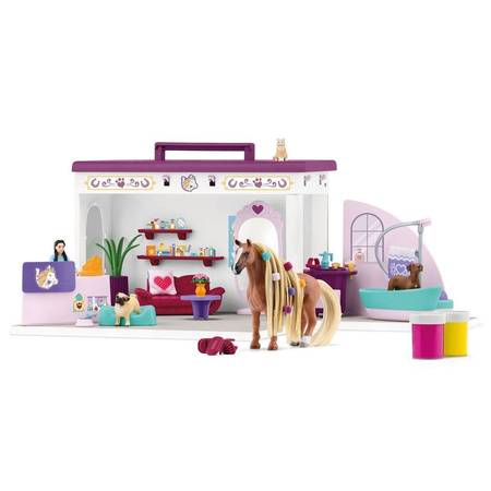 SCHLEICH SOFIAS SALON PIĘKNOŚCI DLA ZWIERZĄT + AKCESORIA 42614