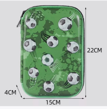 PIŁKA NOŻNA FOOTBALL PIÓRNIK SZKOLNY 3D DZIECI POP IT GRATIS