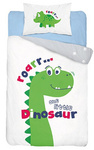 DINOZAURY DINO POŚCIEL 135X100 DZIECI DWUSTRONNA