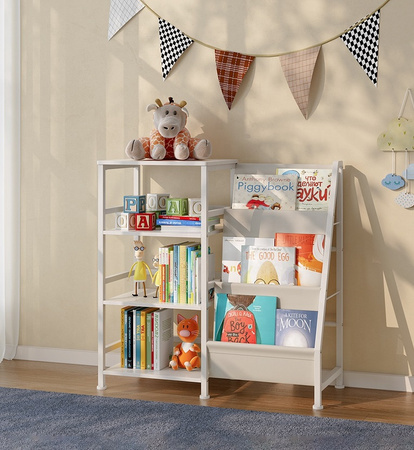 REGAŁ ORGANIZER NA ZABAWKI POJEMNIKI SZAFKA DZIECI KSIĄŻKI BIBLIOTECZKA