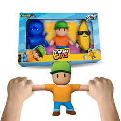 STUMBLE GUYS 3-pak Mr Stumble Dynamitron Banana Guy Rozciągliwe Figurki