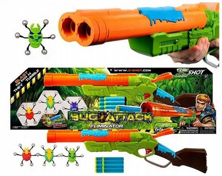 X-SHOT BUG ATTACK ZURU ELIMINATOR ROBAL + FIGURKI