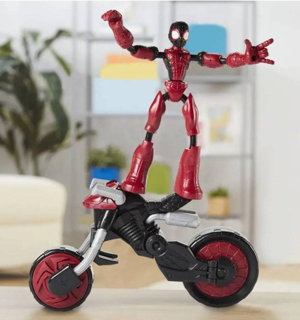 HAASBRO SPIDERMAN FIGURKA FLEX RIDER I MOTOCYKL