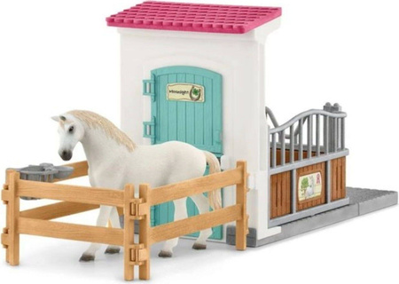SCHLEICH ZAGRODA DLA KONI KOŃ ZESTAW KONIE 42569