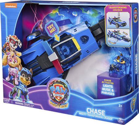PSI PATROL MIGHTY MOVIE POJAZD KOSMICZNY RADIOWÓZ FIGURKA CHASE DELUXE