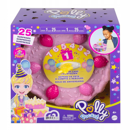 POLLY POCKET ZESTAW TORT URODZINOWY 25 NIESPODZIAN