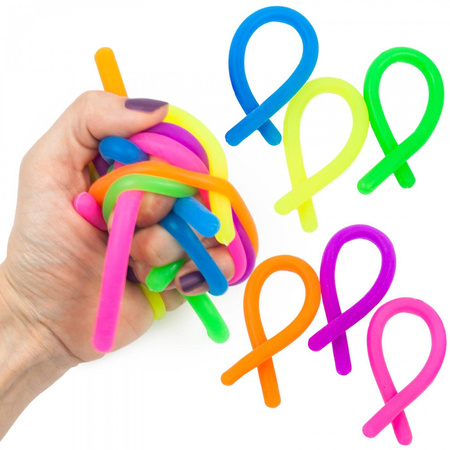 MAKARON SZNUREK GNIOTEK ANTYSTRESOWE FIDGET 6 SZT