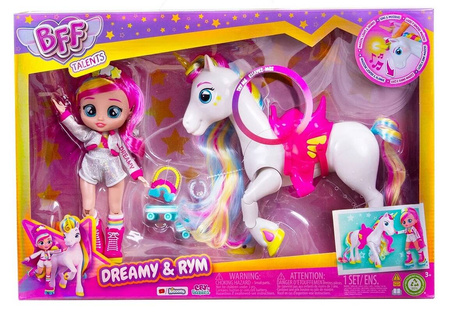 CRY BABIES BFF ZESTAW LALKA DREAMY I INTERAKTYWNY JEDNOROŻEC RYM