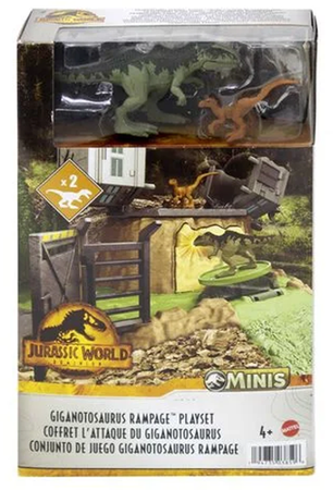 JURASSIC WORLD MINIS LABORATORIUM DINOZAURY GIGANTOZAUR PARK JURAJSKI HFF12