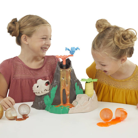 PLAY DOH CIASTOLINA WYSPA DINOZAURÓW WULKAN SLIME