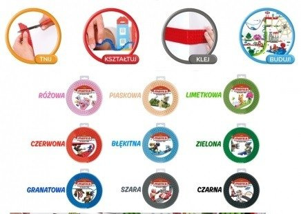 EPEE Mayka Klocki Taśma 2 METRY POCZWÓRNA Różne TV