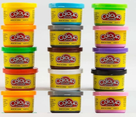 MASA PLASTYCZNA CIASTOLINA ZESTAW KREATYWNY 15 TUB