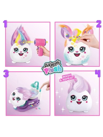 AIRBRUSH PLUSH POKOLORUJ PLUSZAKA SALON PIĘKNOŚCI FRYZURY