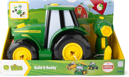 TOMY JOHN DEERE ZBUDUJ TRAKTOR JOHNNY 46655 WKRĘTARKA ZESTAW MAJSTERKOWANIA