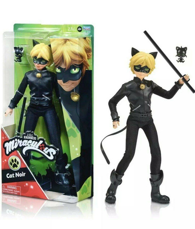 MIRACULOUS ADRIEN LALKA FIGURKA BIEDRONKA I CZARNY KOT + AKCESORIA