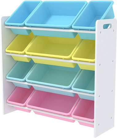 DUŻY REGAŁ ORGANIZER POJEMNIKI NA ZABAWKI DZIECI