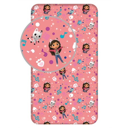 KOCI DOMEK GABI PRZEŚCIERADŁO NA GUMCE DLA DZIECI 90x200