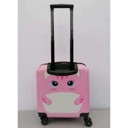 KOT KOTEK WALIZKA 3D DZIECIĘCA BAGAŻ SZYFR DLA DZIECI