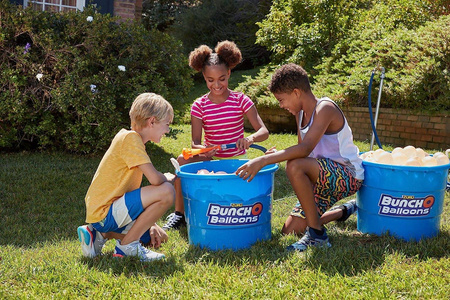 ŚLIZG WODNY PODWÓJNY ŚLIZGAWKA Z FONTANNĄ + Balony