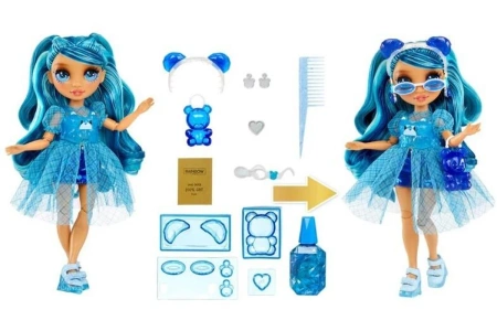Rainbow High Crystal Fashion Doll Skyler lalka+akcesoria