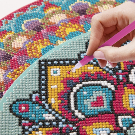 MOZAIKA DIAMENTOWA HAFT DIAMOND PAINTING MANDALA MALOWANIE DAIMENTAMI