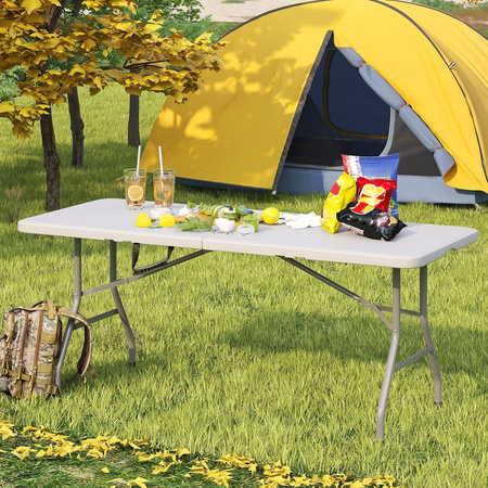 STÓŁ PIKNIKOWY CATERINGOWY BANKIETOWY OGRODOWY ROZKŁADANY TURYSTYCZNY 180