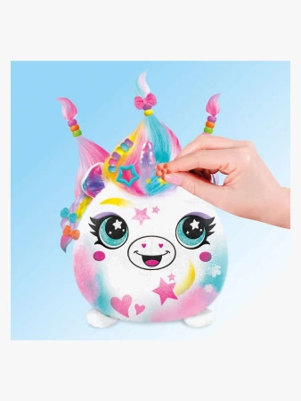 AIRBRUSH PLUSH POKOLORUJ PLUSZAKA ZESTAW FRYZURY JEDNOROŻEC KSIĘŻNICZKA