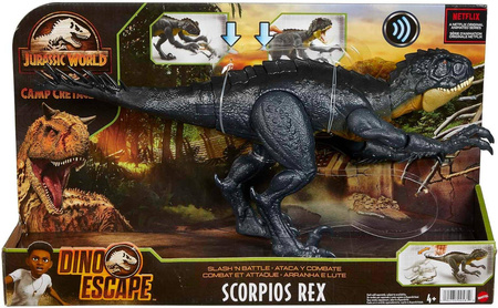 Jurassic World Scorpius Rex Atak szponami HBT41