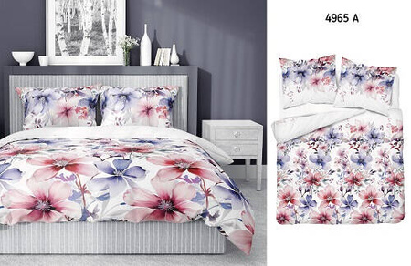 POŚCIEL KWIATY KWIATKI WZORY BAWEŁNIANA BAWEŁNA DO SYPIALNI 160X200