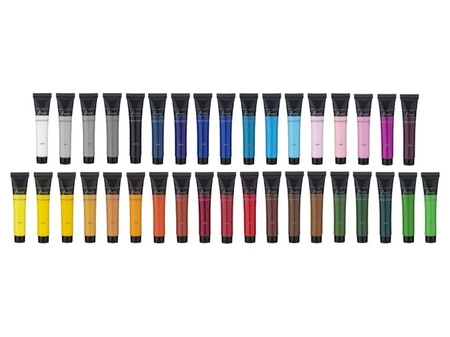 FARBY AKRYLOWE DUŻY ZESTAW FARB AKRYLOWYCH 36x20ml FARBA AKRYLOWA BIAŁA 36