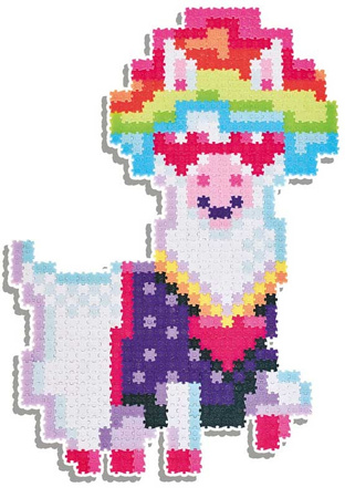 Puzzelki Pixelki Jixelz Fat Brain Jednorożec Mini Puzzle 1250 elem 2 wzory