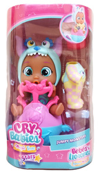 CRY BABIES MAGIC TEARS JUMPY MONSTERS JAZZ BOBAS HULAJNOGA LALKA PŁACZE