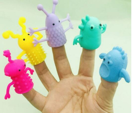 PACYNKI NA PALCE KUKIEŁKI ZWIERZĄTKA MOCHI 10 SZT