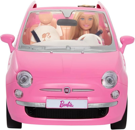 BARBIE FIAT 500 CABRIOLET + LALKA HRG59 AUTO
