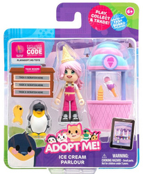 ADOPT ME Ice Cream Roblox Zestaw Figurek Sprzedawca Lodów Elsa + KOD Do Gry