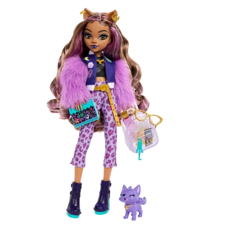 LALKA MONSTER HIGH CLAWDEEN WOLF AKCESORIA Zwierzątko Crescent HRP65