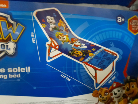 PSI PATROL LEŻAK LEŻACZEK KRZESŁO REGULACJA DZIECI