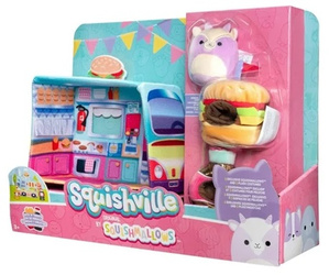 SQUISHVILLE KUCHNIA Zestaw 3 Maskotki Squishmallow Jedz i baw się Foodtruck