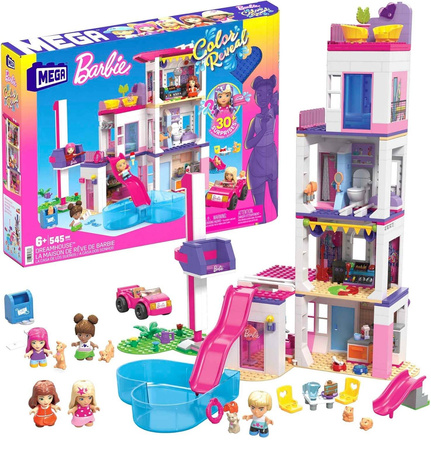 KLOCKI MEGA BARBIE COLOR REVEAL DOMEK MARZEŃ Dream House HHM01