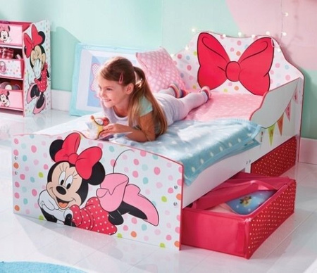 DISNEY MINNIE MYSZKA MIKI MINI Łóżko Łóżeczko