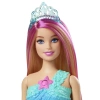 BARBIE DREAMTOPIA LALKA SYRENKA MALIBU ŚWIECĄCA HDJ36