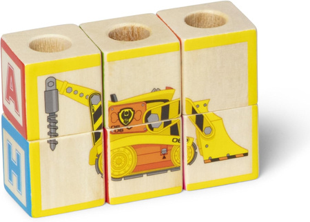 Ciężarówka Melissa & Doug ABC Block Truck Psi Patrol Literki