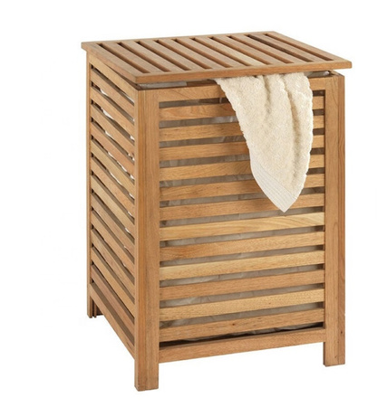 Kosz na pranie bambusowy jednokomorowy BAMBOO 40x40x57cm