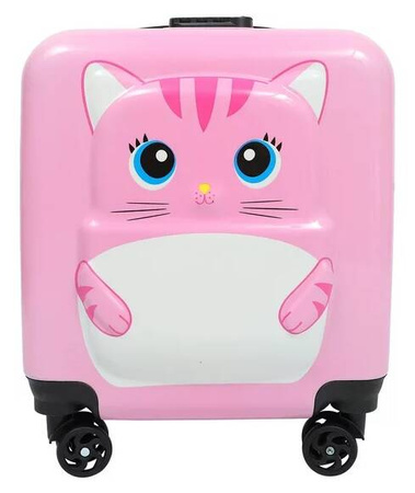 KOT KOTEK WALIZKA 3D DZIECIĘCA BAGAŻ SZYFR DLA DZIECI