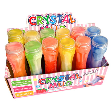 SLIME TUBKI MASA PLASTYCZNA GLUTY DUZY ZESTAW DLA DZIECI KOLOROWE 12 SZT