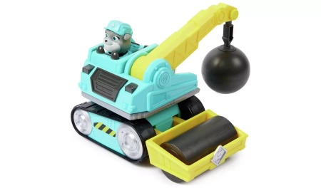 PSI PATROL RUBBLE&CREW POJAZD BUDOWLANY NISZCZĄCA KULA FIGURKĄ 6CM