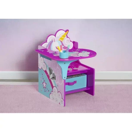 JEDNOROŻEC BIURKO STOLIK SKRZYNIA DZIECI MEBLE KUBEK ORGANIZER
